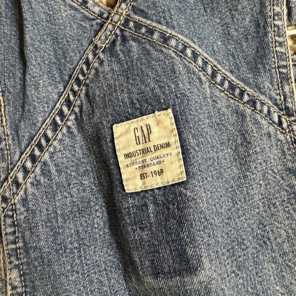 Y2K Overalls Women's Size M Blue Baggy Oversized Gap Carpenter 2000 VTG - Picture 7 of 11